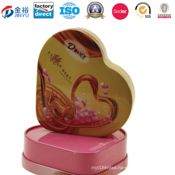 Heart Shaped Decorate Wedding Tin Boxes for Packing Jy-Wd-2015120703